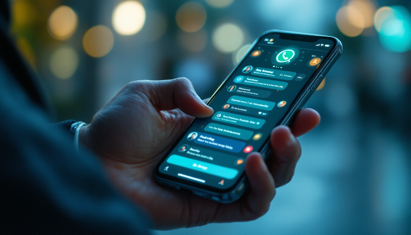 Chatbot de IA gerenciando múltiplas conversas no WhatsApp